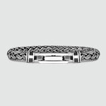 Rasim - Zilver Gevlochten Hexagon Armband 6mm