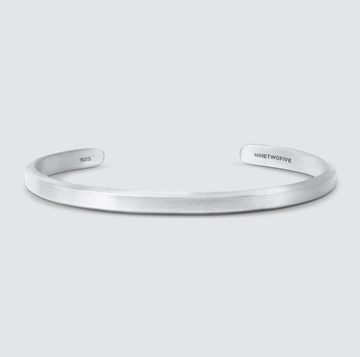 Noor - Jonc<span> </span>en argent brossé 5mm