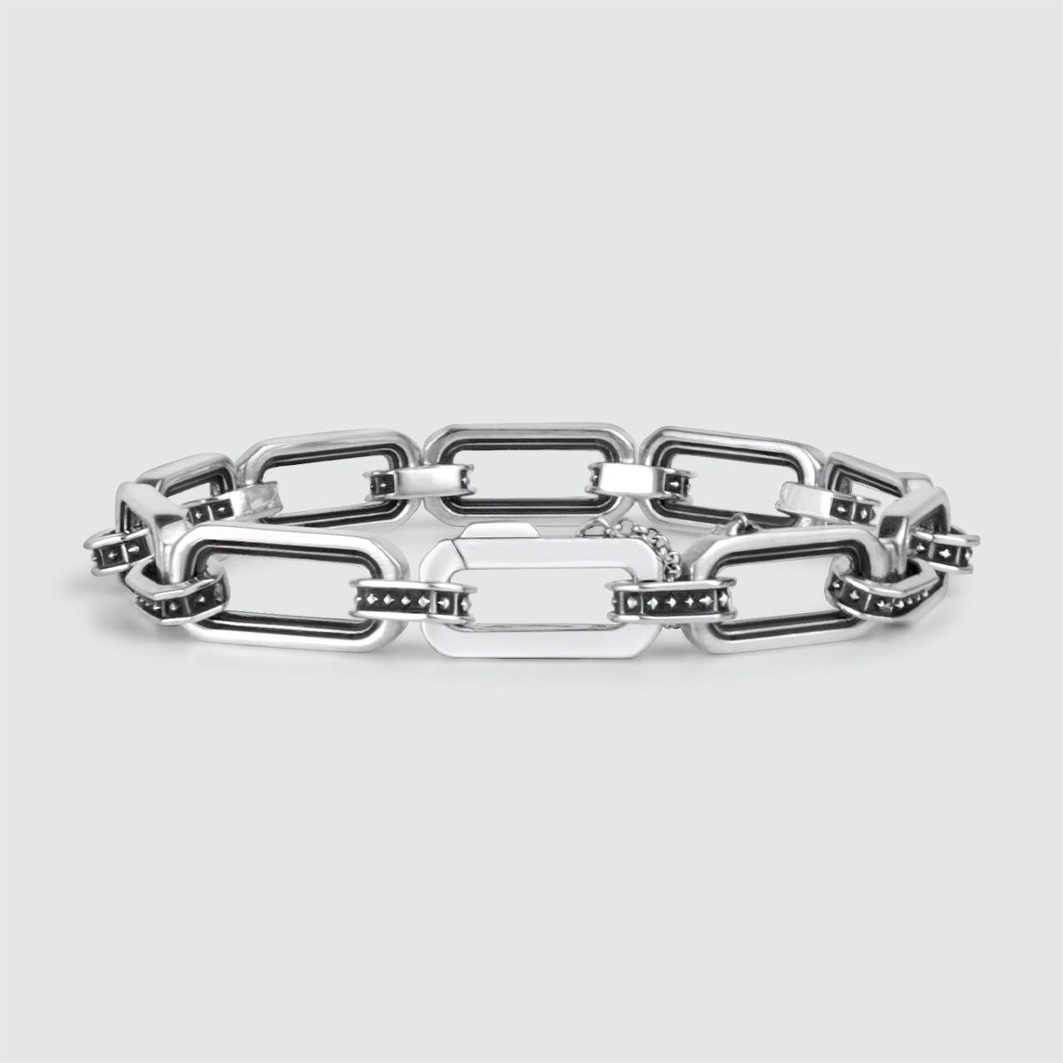 Aqwas - Sterling Silver Chain Link Bracelet 9.5mm