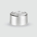 Tamir - Breiter matter Silberring 14mm