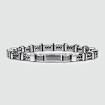 Khaled - Sterling Silber Brutalist Armband 6.5mm