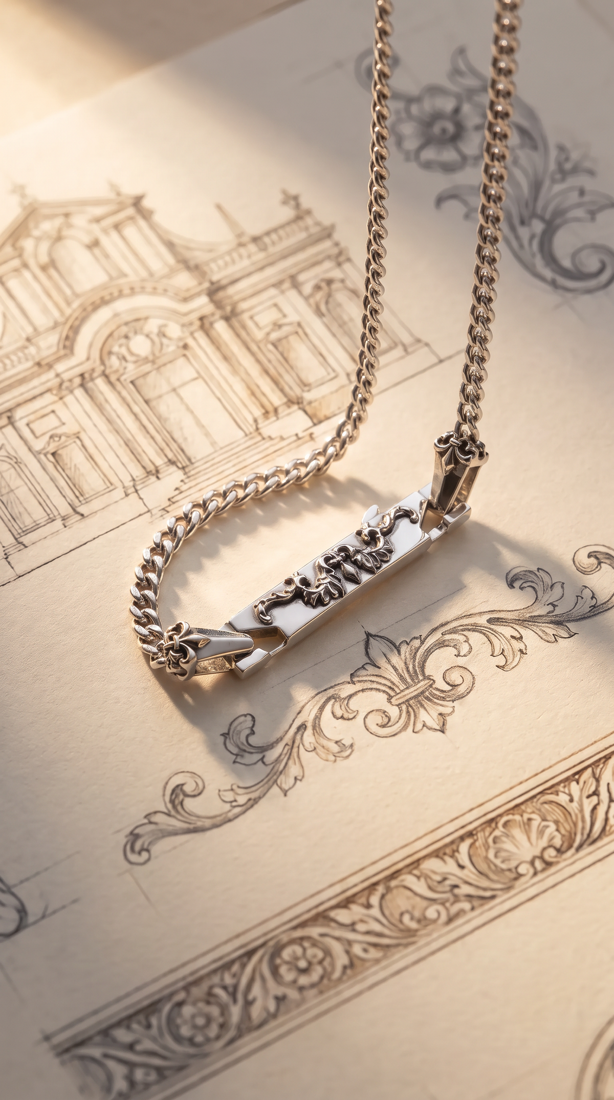 Wasil & Wasim Curb Chain and Bracelet - set