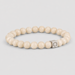 Albij - Beige Beaded Bracelet 8mm