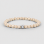 Albij - Beige Beaded Bracelet 6mm