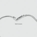 A handmade Emir - Sterling Silver Minimalist Necklace 2.5mm with a clasp, available in various lengths.