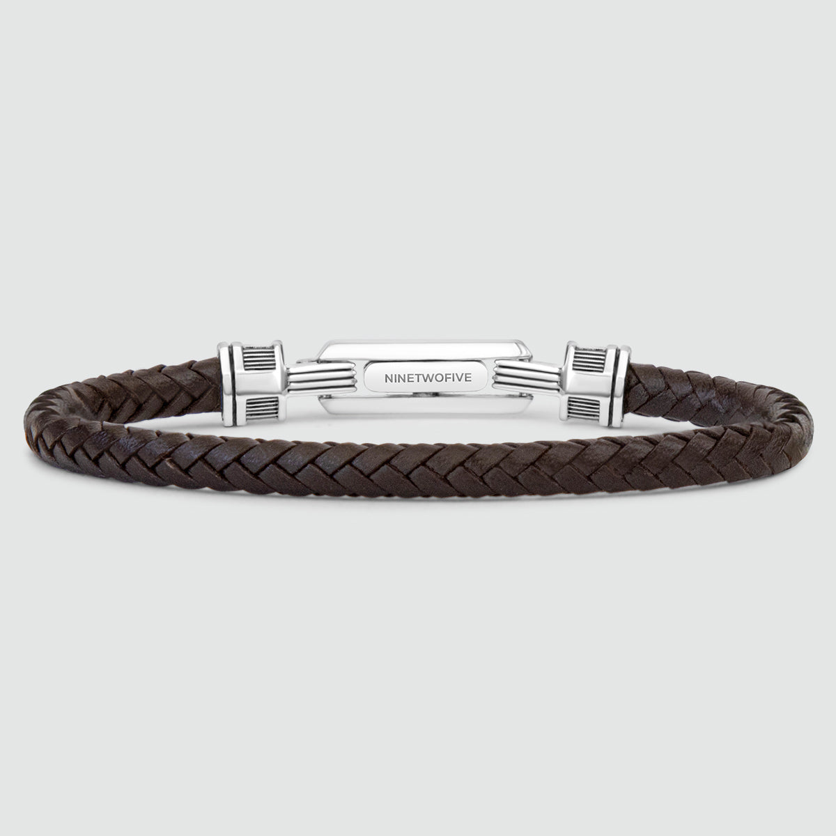 Herenarmband, leren armband, zwart, gevlochten echt leer, brede wikkelarmband met magneetsluiting, cadeau voor heren, 22.5centimeters, Leer