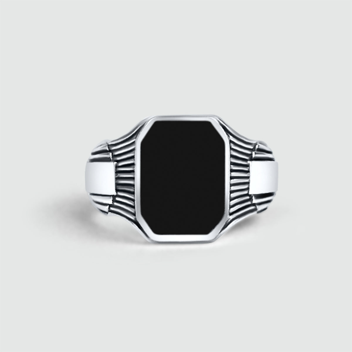 Buraq - Black Onyx Signet Ring 17mm