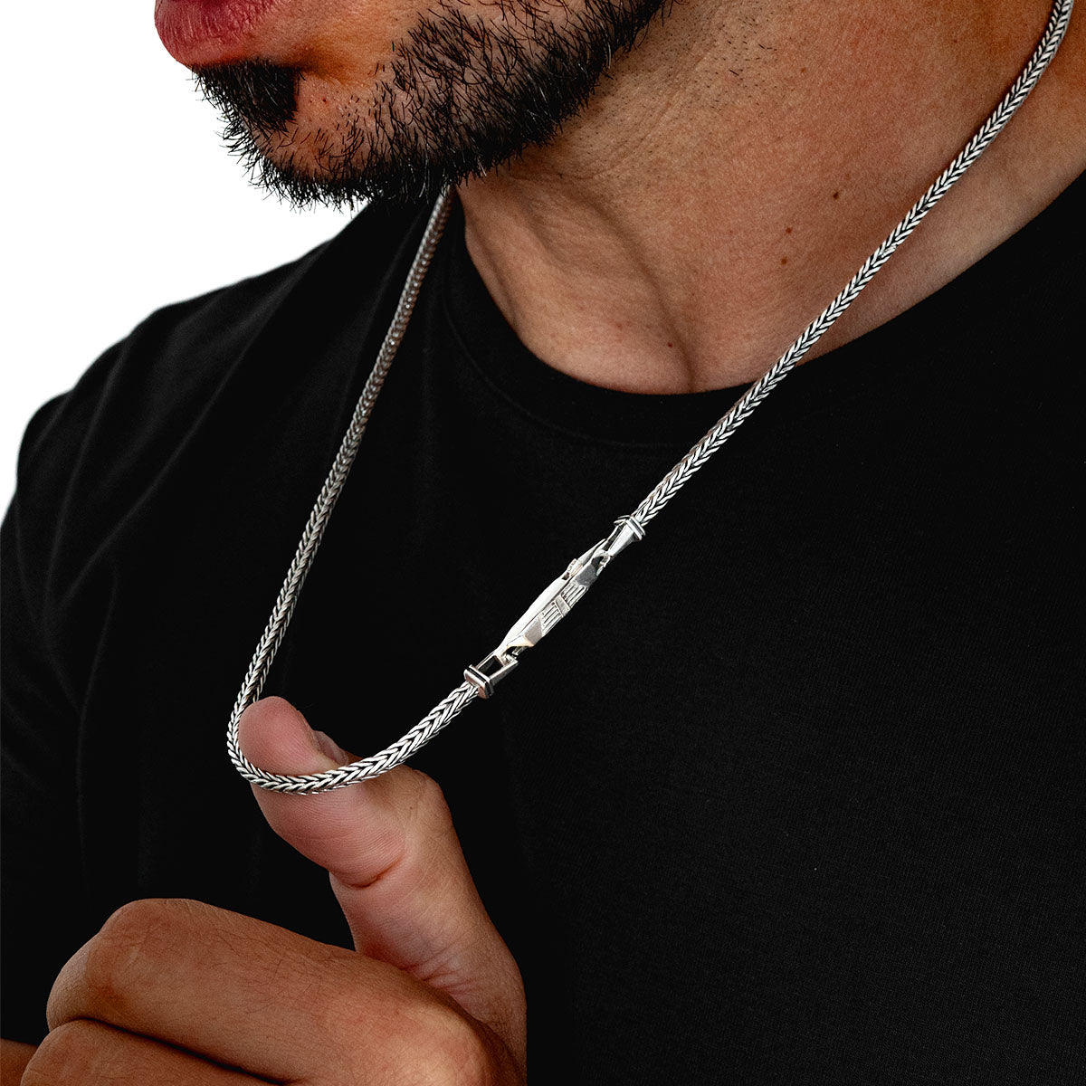 Anis - Collier de blé en argent massif 3mm