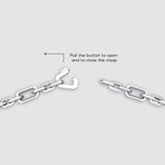 Schlossdetail des Aqdas Gliederarmbandes aus Sterlingsilber von Ninetwofive