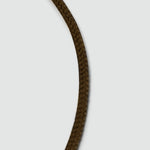 Aazim – Brown Rope Chain Link Bracelet – braided rope close-up - NineTwoFive