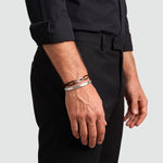Aazim – Brown Rope Chain Link Bracelet – worn on the wrist - NineTwoFive