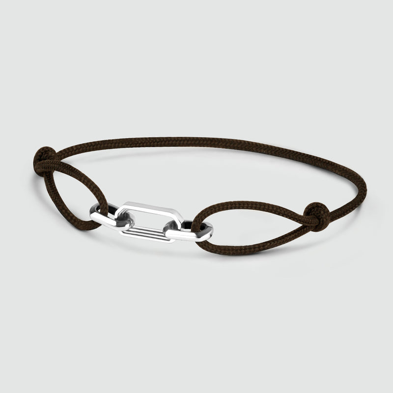 Aazim – Brown Rope Chain Link Bracelet
