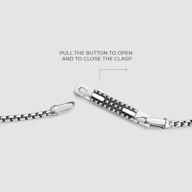Unieke, makkelijk te gebruiken sluiting van massief 925 sterling zilver - NineTwoFive