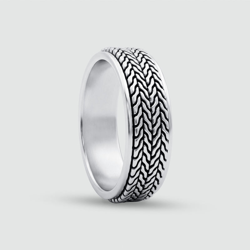 Hani - Sterling Silver Spinner Ring 7mm