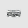 Hidan - Sterling Silver Spinner Ring 9mm
