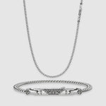Wasil & Wasim Curb Chain and Bracelet - set