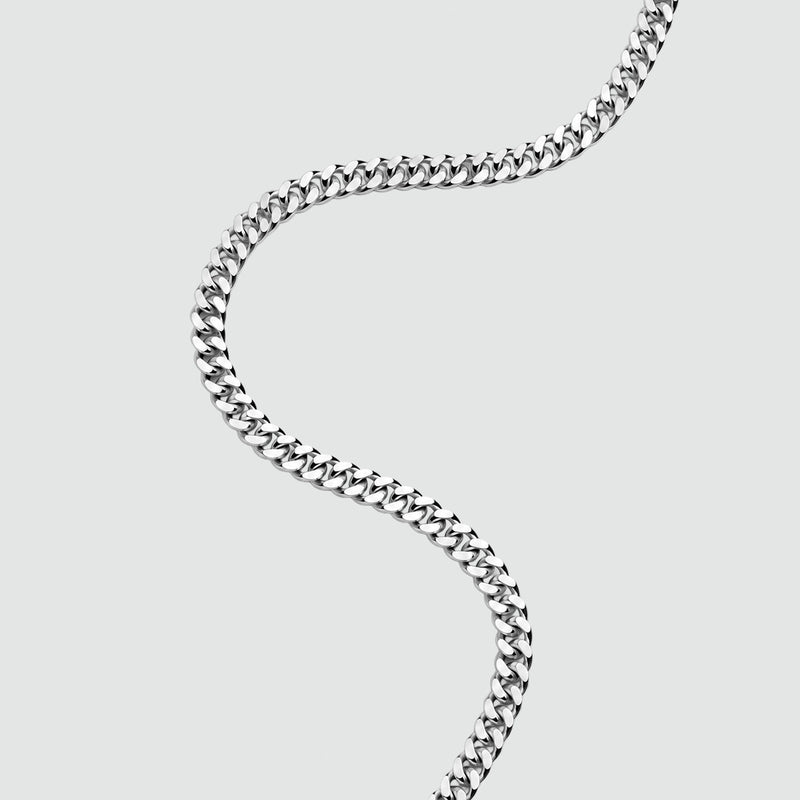 Wasim - Sterling Silver Curb Chain Bracelet 3mm - NineTwoFive