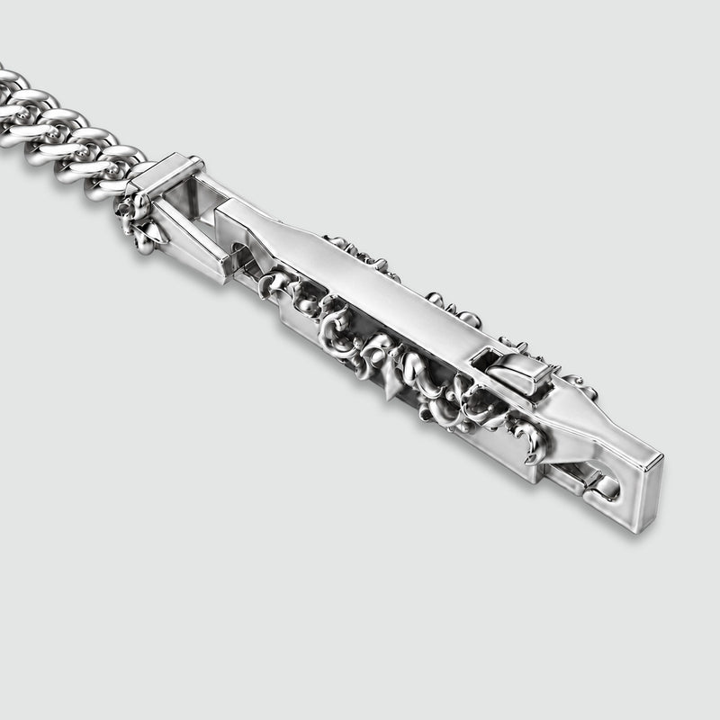 Wasim - Sterling Silver Curb Chain Bracelet 3mm - NineTwoFive