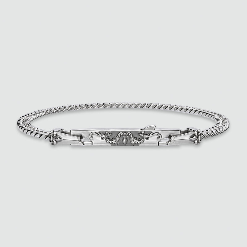 Wasim - Sterling Silver Curb Chain Bracelet 3mm - NineTwoFive