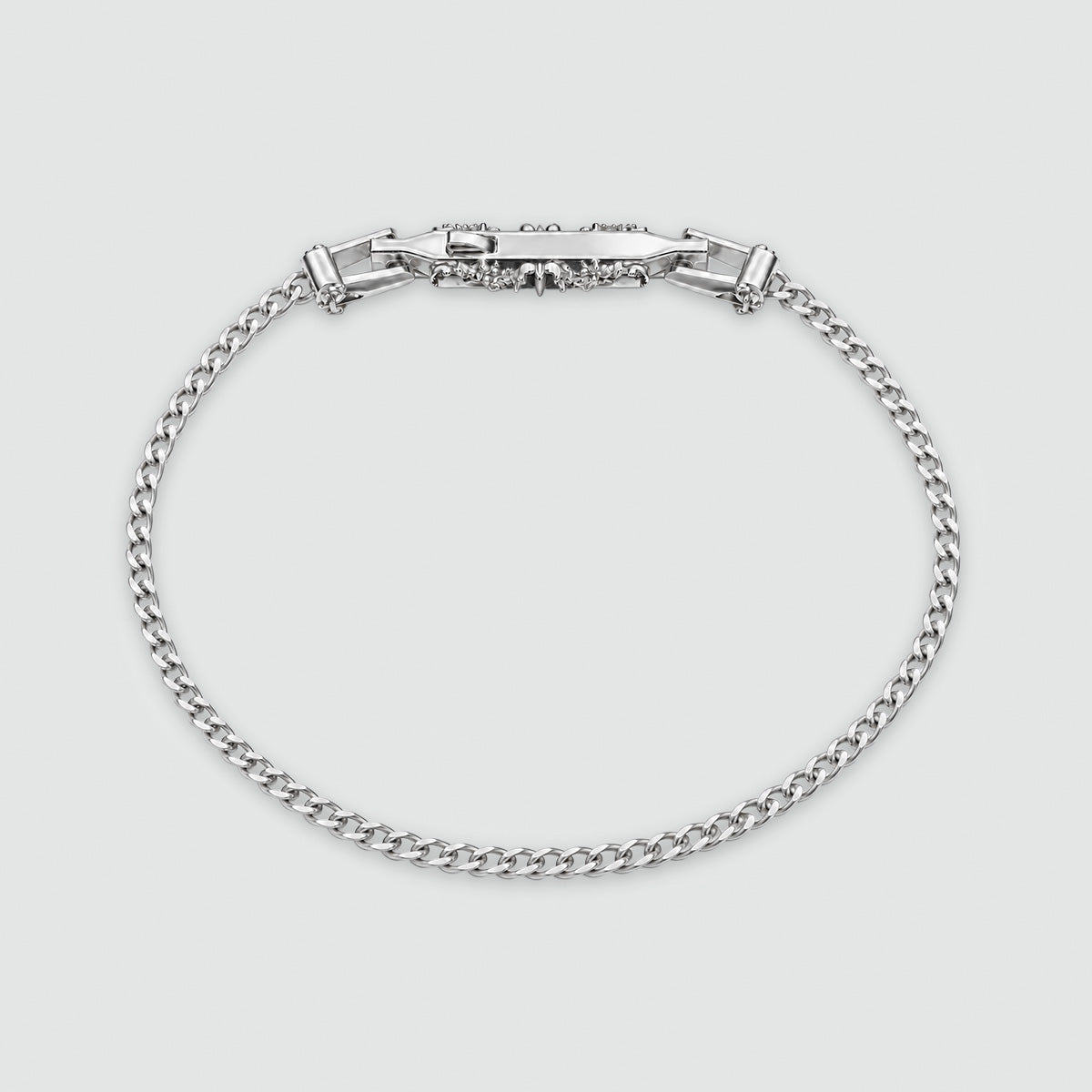 Wasim - Sterling Silver Curb Chain Bracelet 3mm - NineTwoFive