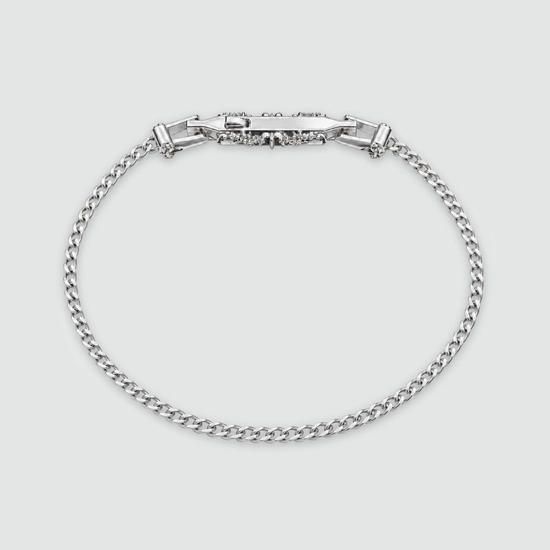 Wasim - Sterling Silver Curb Chain Bracelet 3mm - NineTwoFive