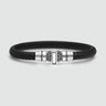 Mirel - Authentiek leren armband met sterlingzilver 7 mm