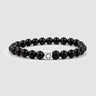Aswad – Mattschwarzes Perlenarmband, 8 mm