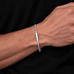 Wasim - Gourmet Armband van Sterling Zilver 3mm
