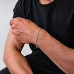Wasim - Gourmet Armband van Sterling Zilver 3mm