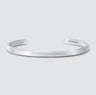 Noor - Brushed Silver Bangle Bracelet 5mm