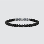 Front view of mens stone beaded bracelet from Ninetwofive for valentines 2026. 