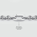 Ishak - Sterling Silver Chain Link Bracelet 6mm - NineTwoFive