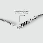 Instruction for using the clasp of Nadir rope chain men’s bracelet from Ninetwofive