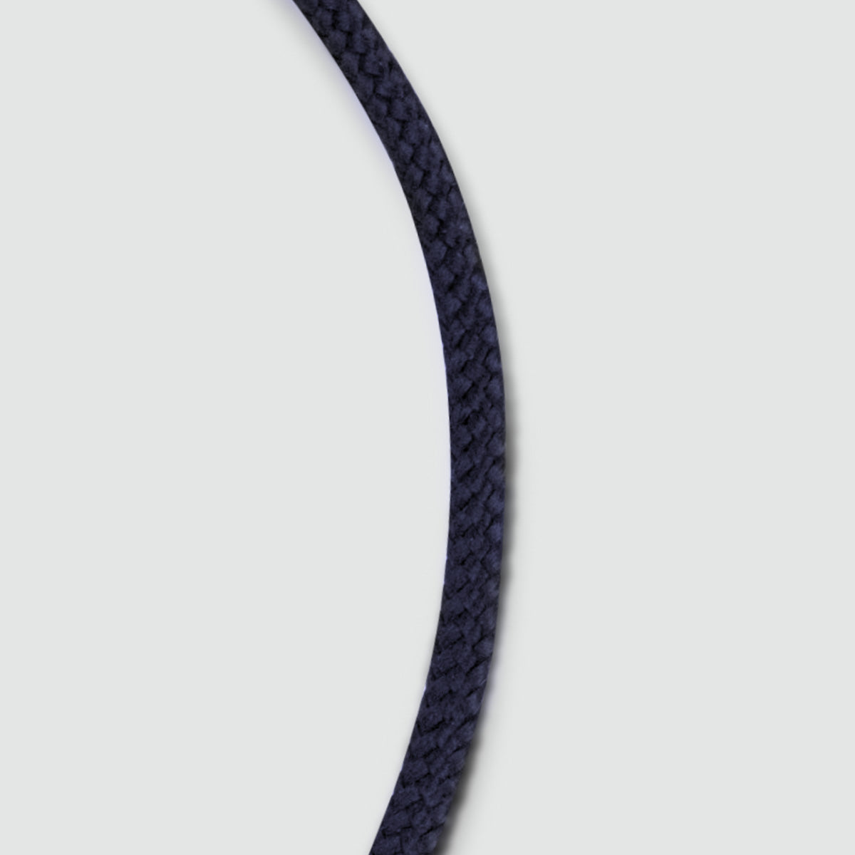 Aaqil – Navy Blue Rope Chain Link Bracelet – braided rope close-up - NineTwoFive
