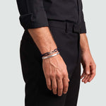 Aaqil – Navy Blue Rope Chain Link Bracelet – worn on the wrist - NineTwoFive
