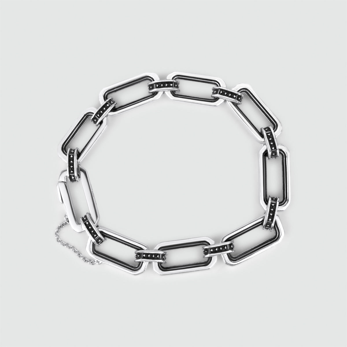 Aqwas - Sterling Silver Chain Link Bracelet 9.5mm