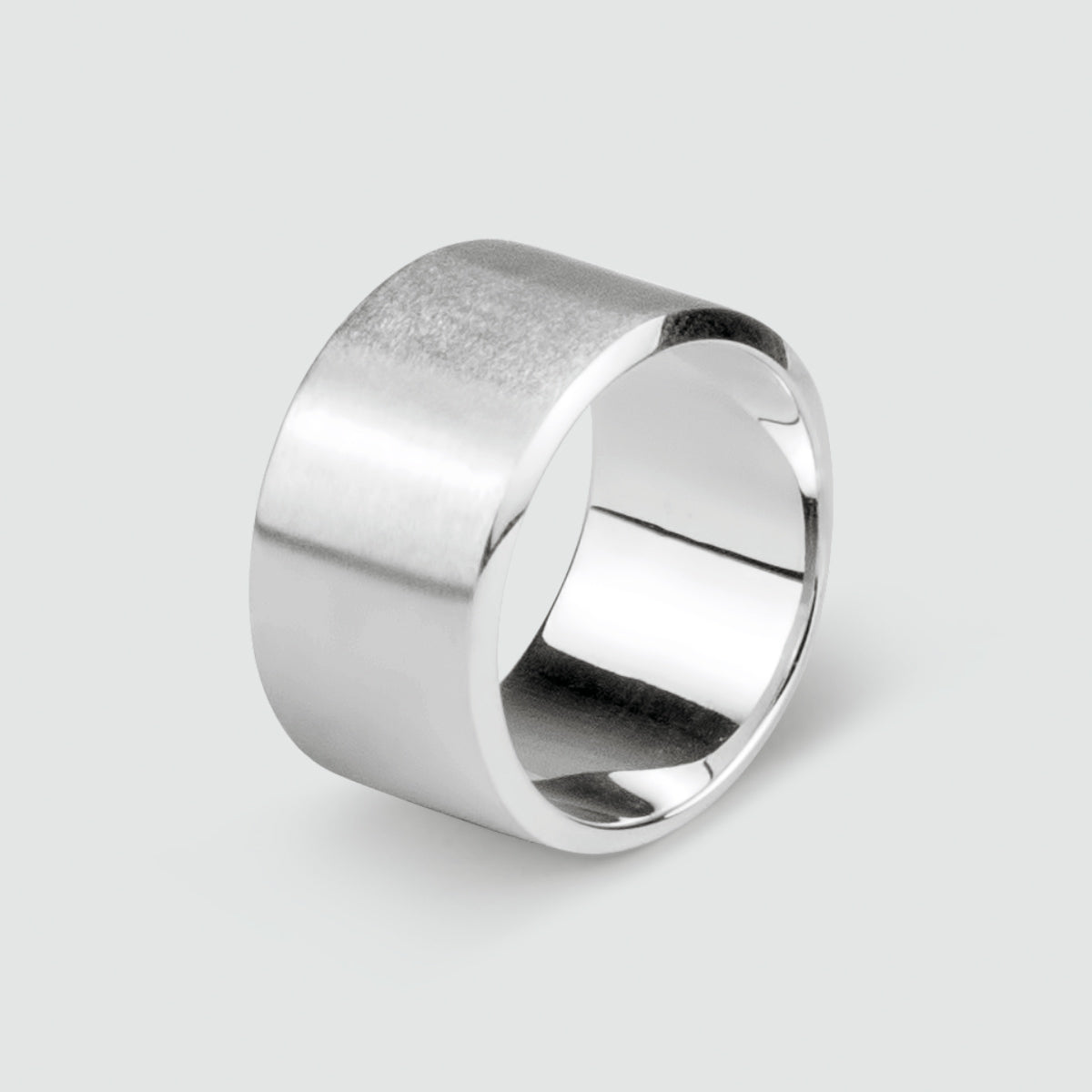 Tamir - Brede Mat Zilveren Ring 14mm