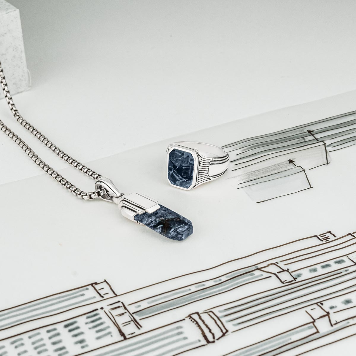 【新品】Atelier Inscrire silver pendant Atelier Inscrire – Myki Boutique