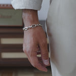 Aqdās - Roman Sterling Silver Chain Link Bracelet 8.5mm