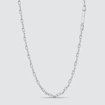 Vorderansicht der Qaws 925 Sterling Silber Herrenkette von Ninetwofive