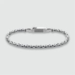 Ramsi Byzantine bracelet in sterling silver from Ninetwofive front detail. 