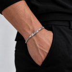 Wasim - Gourmet Armband van Sterling Zilver 3mm