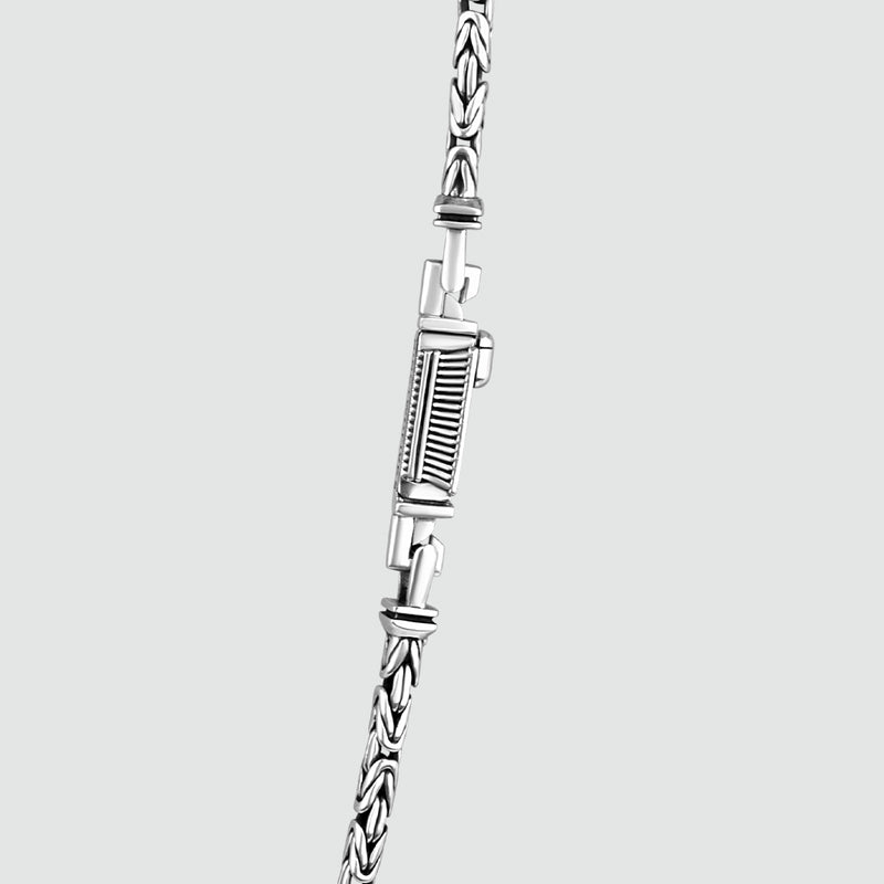 Ramsi - Cavetto Sterling Silver Byzantine Chain Necklace 3.5 mm - NineTwoFive