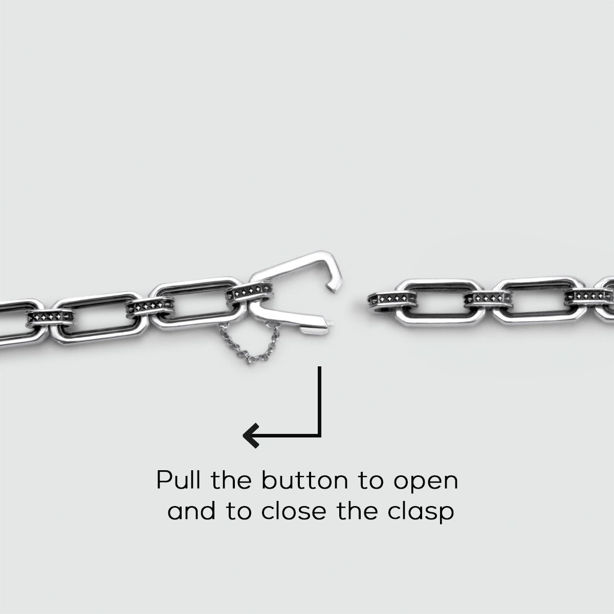 Aqwas - Sterling Silver Chain Link Bracelet 9.5mm