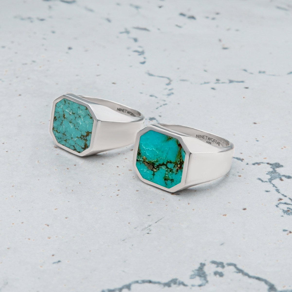 Turquoise Silber Ringe für Männer