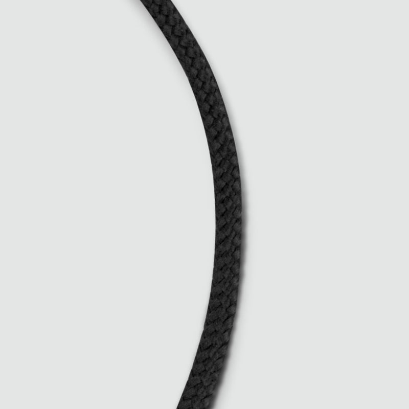 Aarif – Zwarte armband met schakels van touw - NineTwoFive