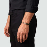 Aamir – Green Rope Chain Link Bracelet – model photo - NineTwoFive
