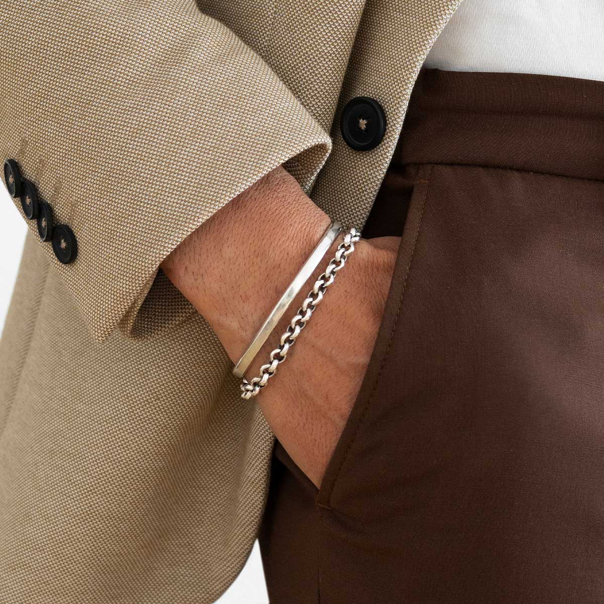 Ishak - Sterling Silver Chain Link Bracelet 6mm - NineTwoFive