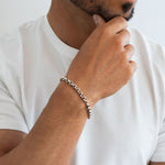Ishak - Sterling Silver Chain Link Bracelet 6mm - NineTwoFive