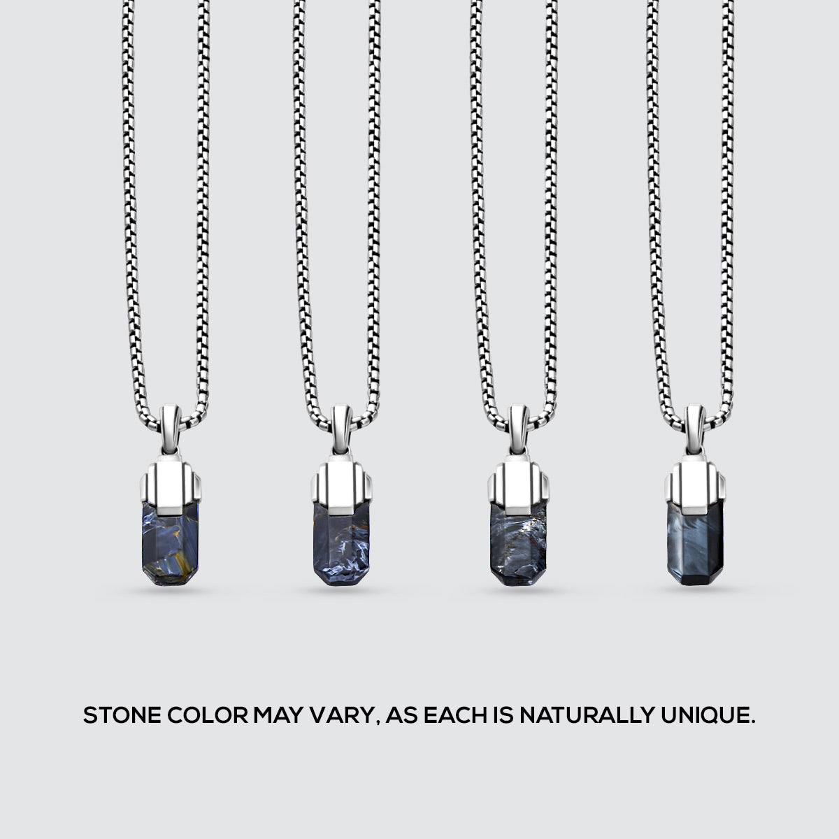 Atelier Inscrire/Oxidised silver chain pendant – boutiqueW
